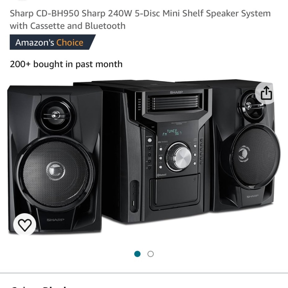 Radio with speakers